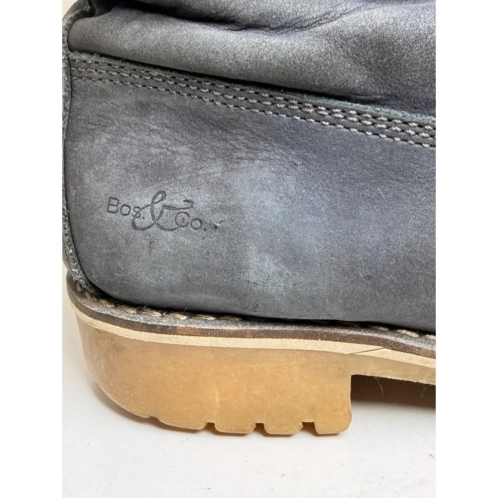 Women's EU 41 Navy Blue Nubuck Leather Lace Up Boots Lug‎ Sole Lined Winter Cozy
